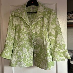 Coldwater Creek flowered embroidered jacket.